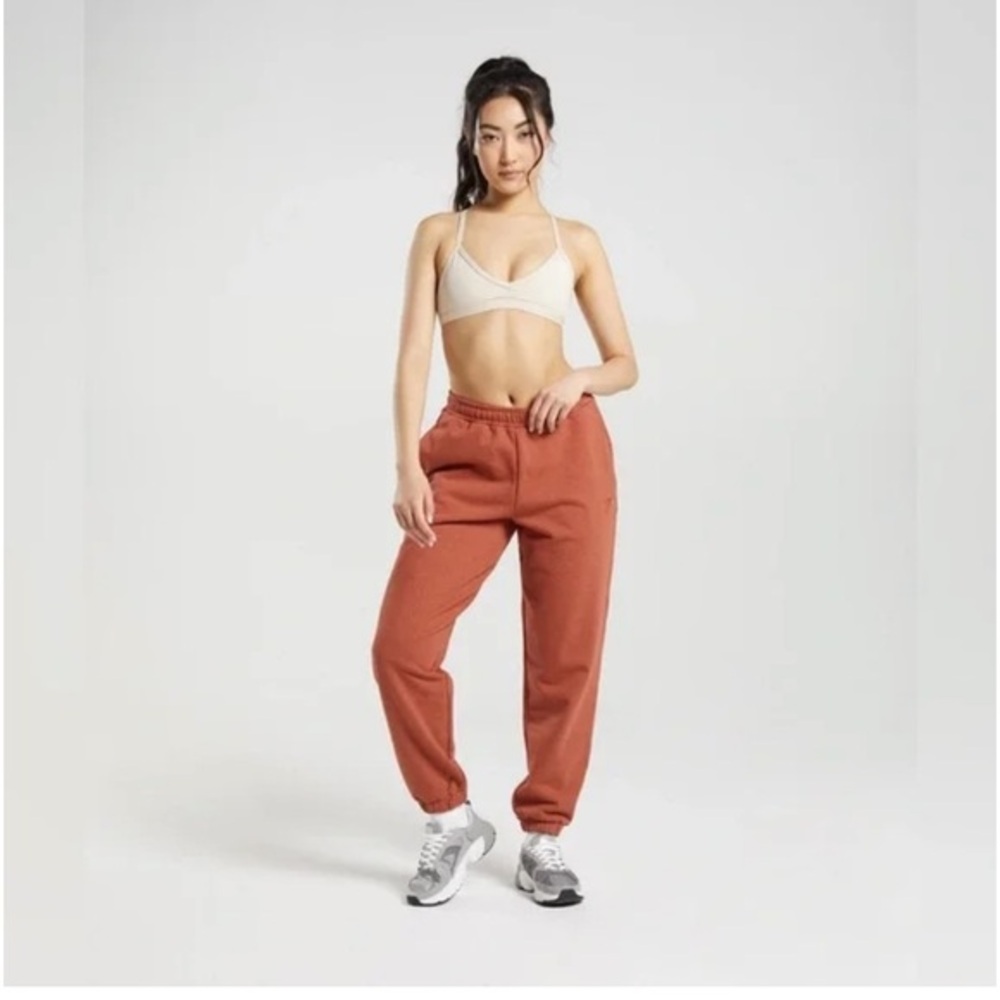 Gymshark Rest Day Sweats Joggers Cinnamon Brown Marl Size Large Athletic
